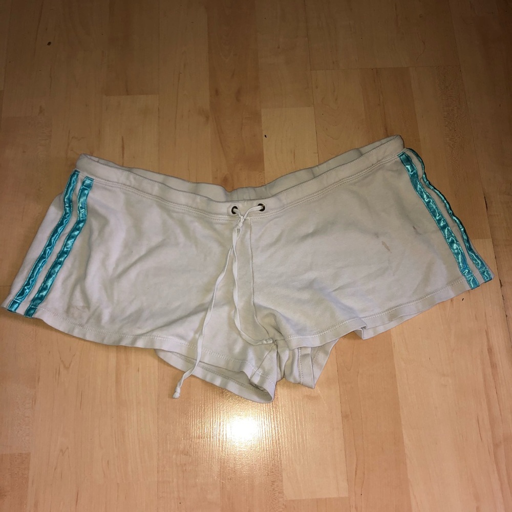 blue and white pj shorts